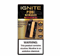 Kit Ignite P100 10.000 puffs 1 bateria e 1 refil BLACK/GREY/GOLD/ROSE